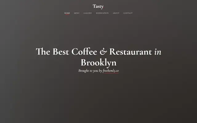 Tasty website template preview