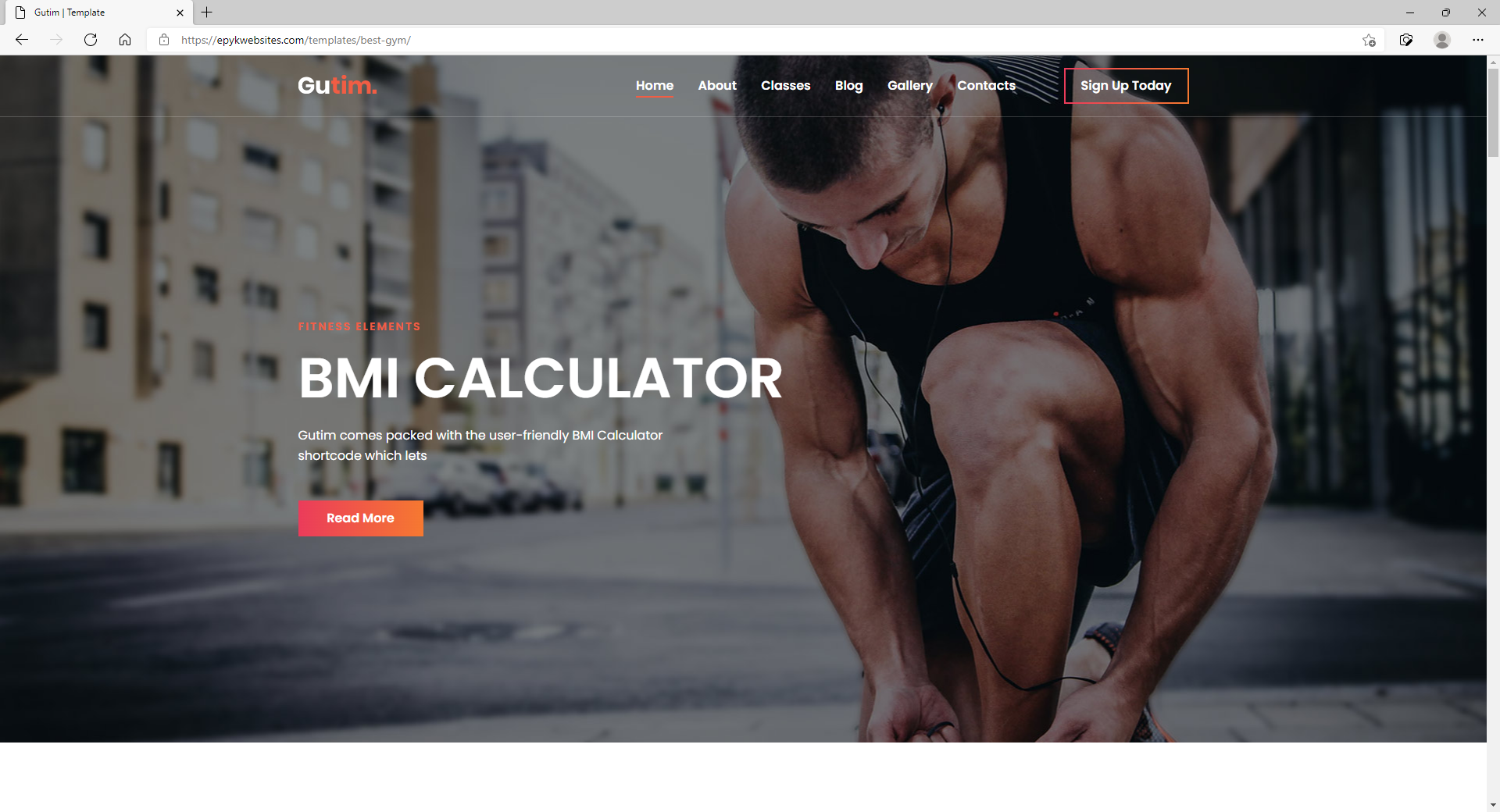 Element Website Template