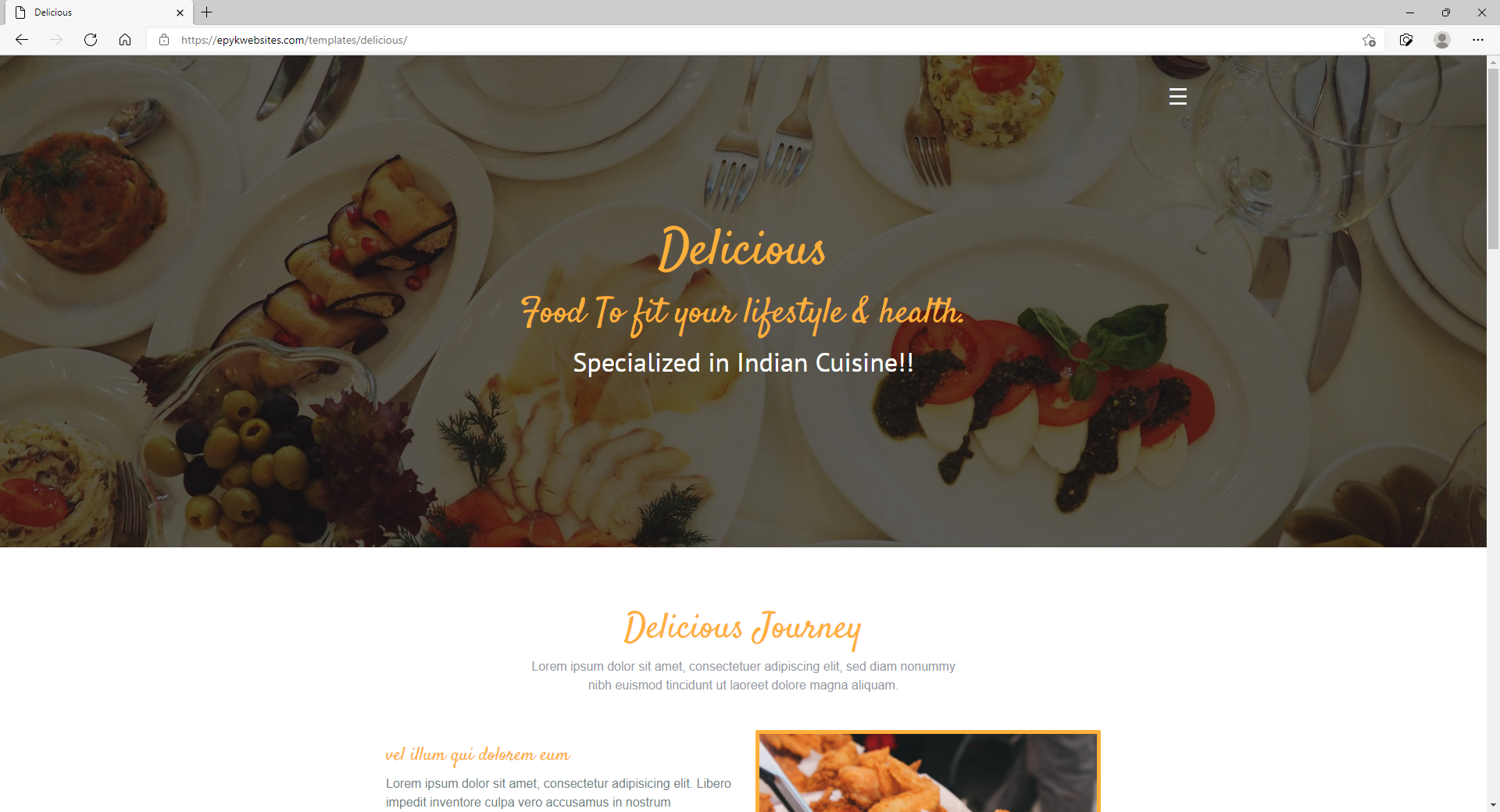 Element Website Template