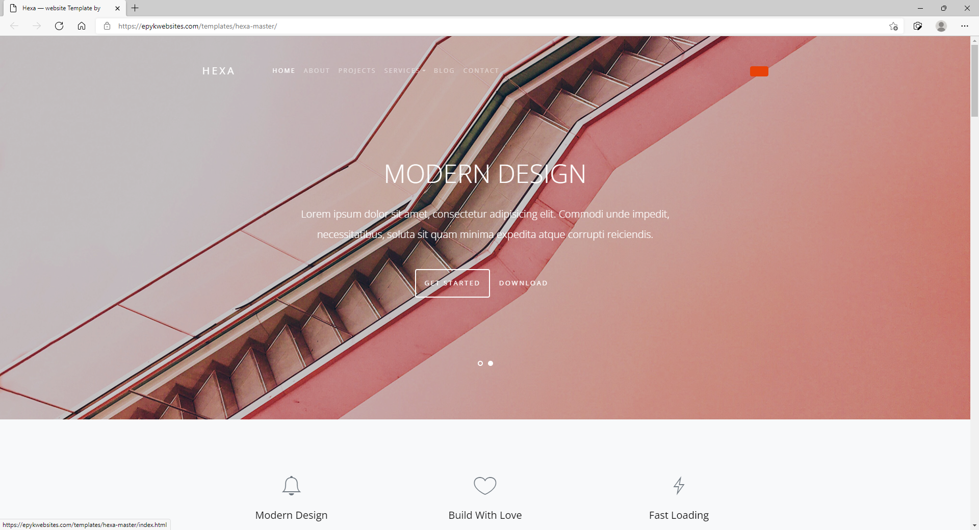 Element Website Template