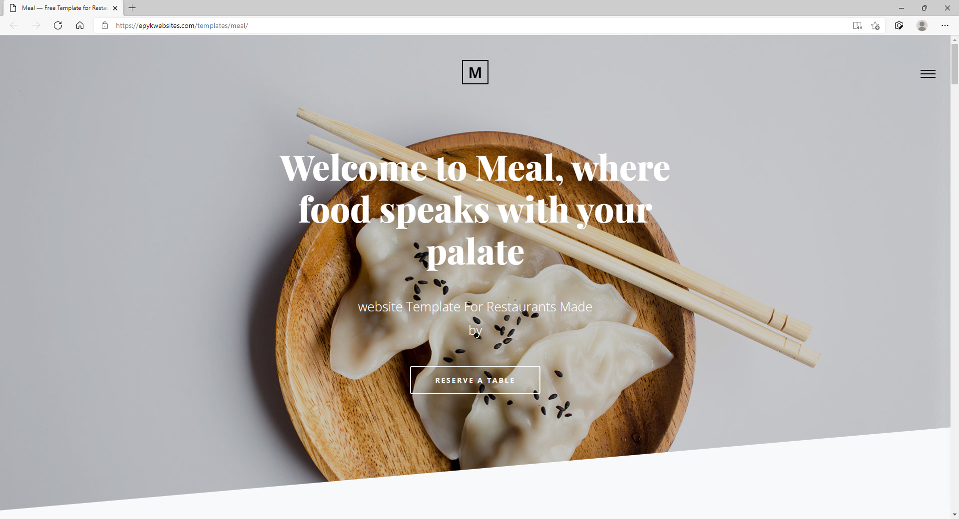 Element Website Template