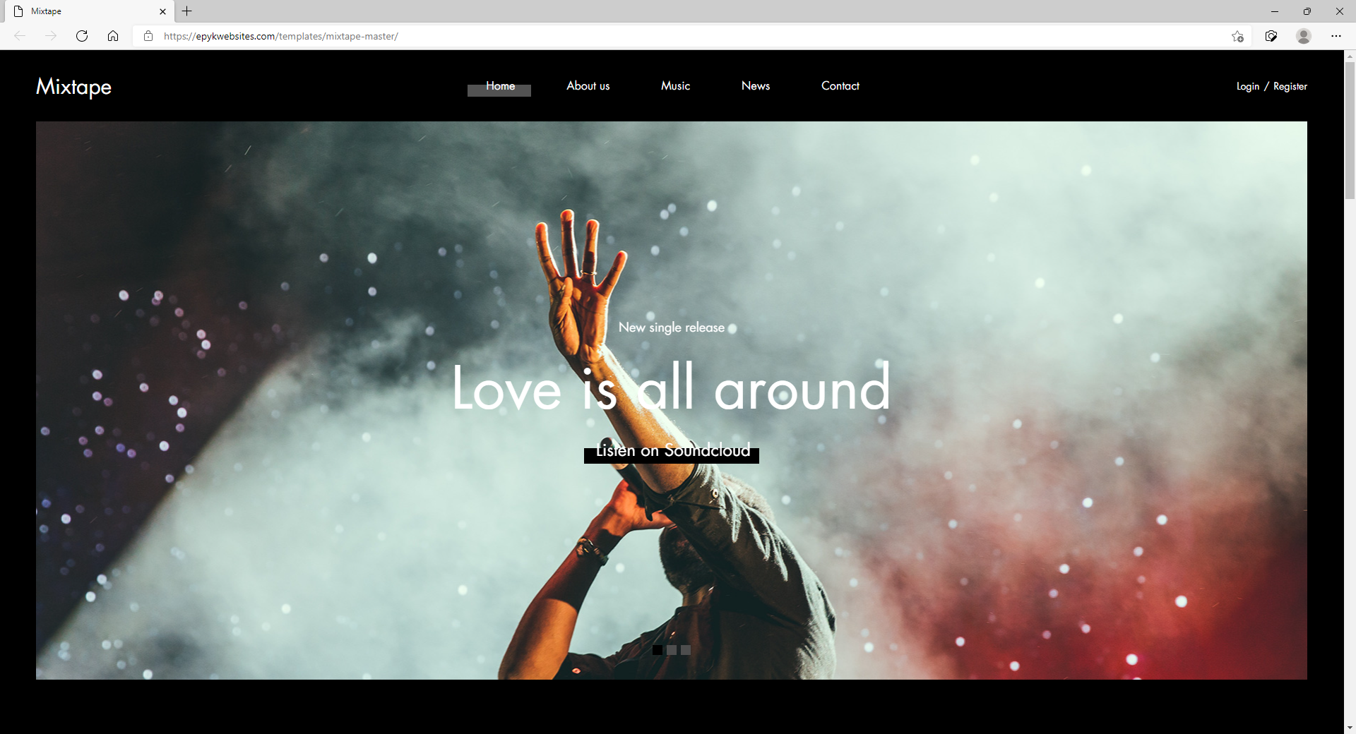 Element Website Template