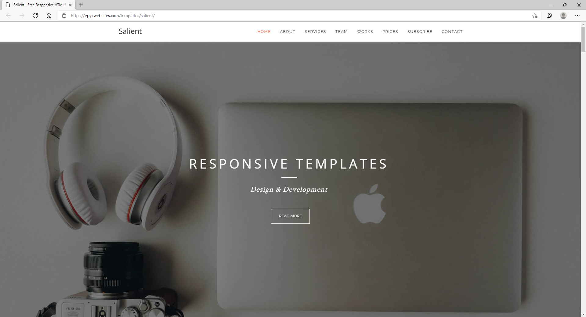 Element Website Template