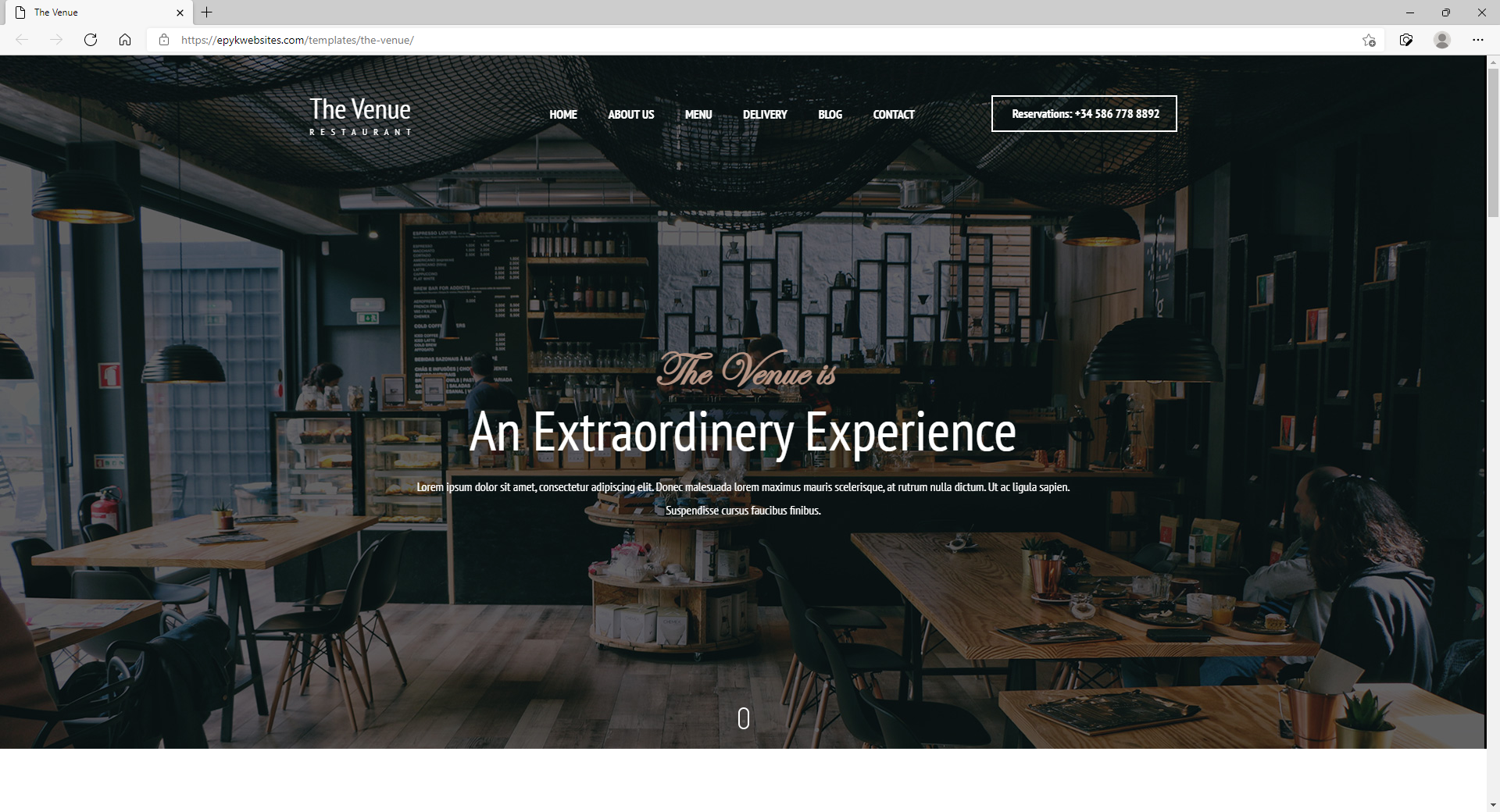 Element Website Template